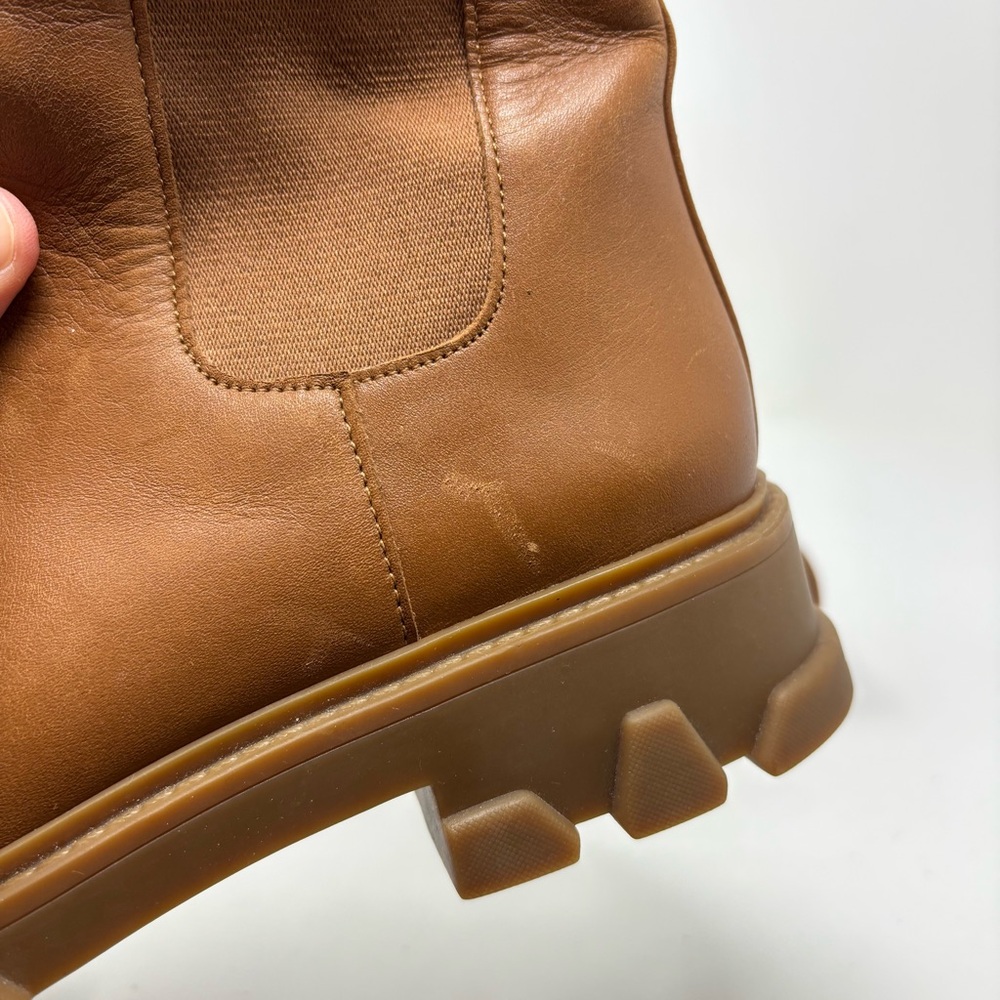 Michael Kors Ridley Strap Chelsea Leather Boots Size 8 - Picture 10 of 16